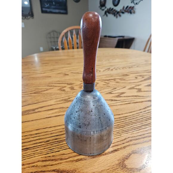 Vintage Wood Handle, Teacher School Front Desk General Store Bell - Picture 3 of 8